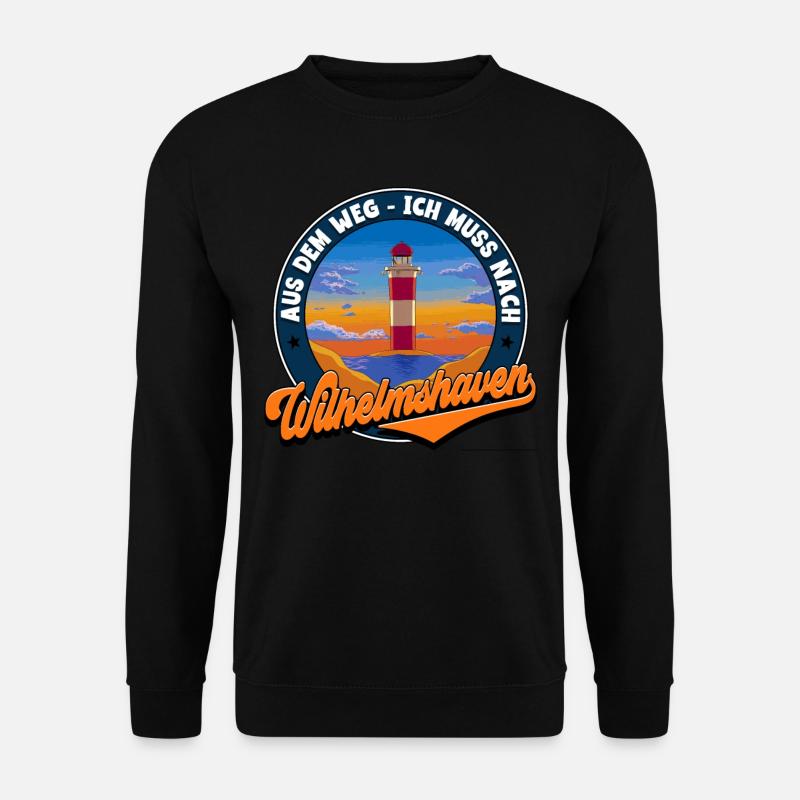 Wilhelmshaven - Unisex Pullover - Schwarz