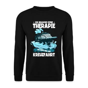 Kreuzfahrt - Unisex Pullover - Schwarz - Vorne - Alina (178cm) & Michal (187cm)