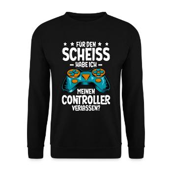 Zocken Gaming - Unisex Pullover - Schwarz - Vorne - Alina (178cm) & Michal (187cm)