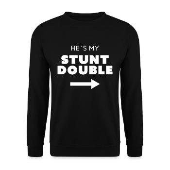 Matching twin outfit identical twins - Unisex Sweatshirt - black - Front - Alina (178cm) & Michal (187cm)