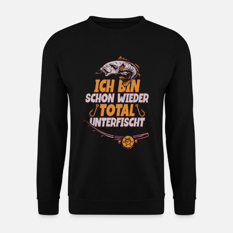 Angeln Angler - Unisex Pullover - Schwarz