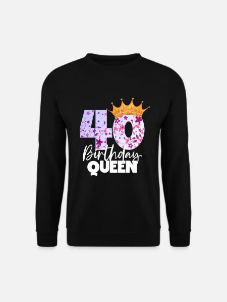 Vor 40 Jahren war ich mal der schnellste 40. - Unisex Pullover - Schwarz