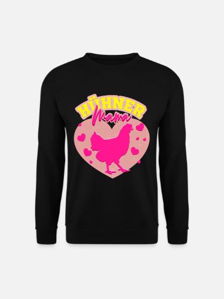Huhn Hühner Mama - Unisex Pullover - Schwarz