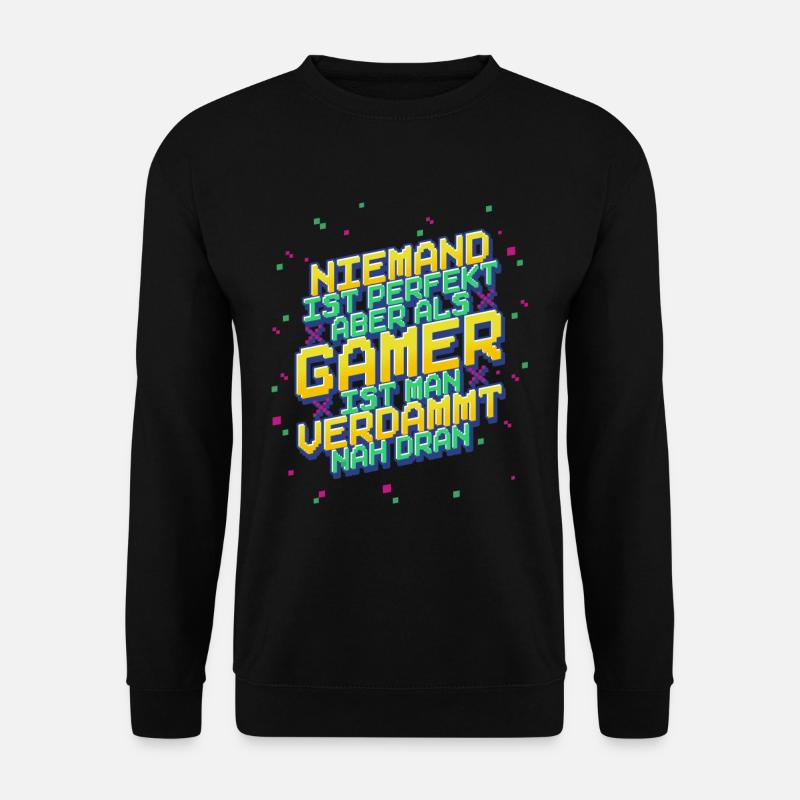 Zocken Gaming - Unisex Pullover - Schwarz