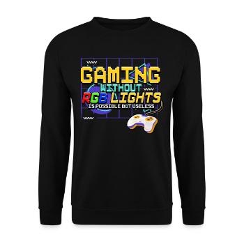 Zocken Gaming - Sweat-shirt Unisexe - noir - Devant - Alina (178cm) & Michal (187cm)