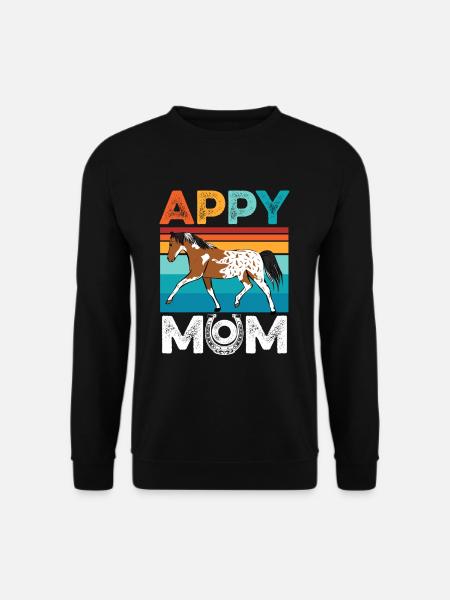 Appaloosa-Pferdekleidung Appaloosa-Mama - Unisex Pullover - Schwarz