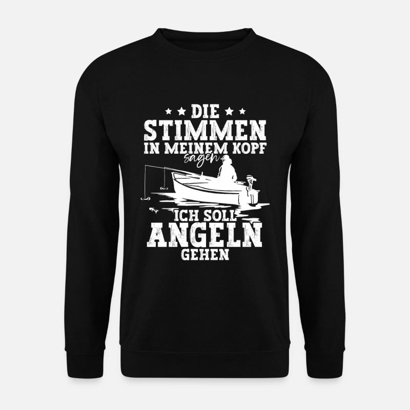 Angeln Angler - Unisex Pullover - Schwarz