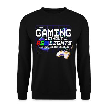 Zocken Gaming - Sweat-shirt Unisexe - noir - Devant - Alina (178cm) & Michal (187cm)