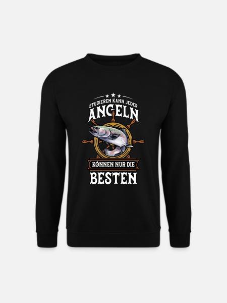 Angeln Angler - Unisex Pullover - Schwarz