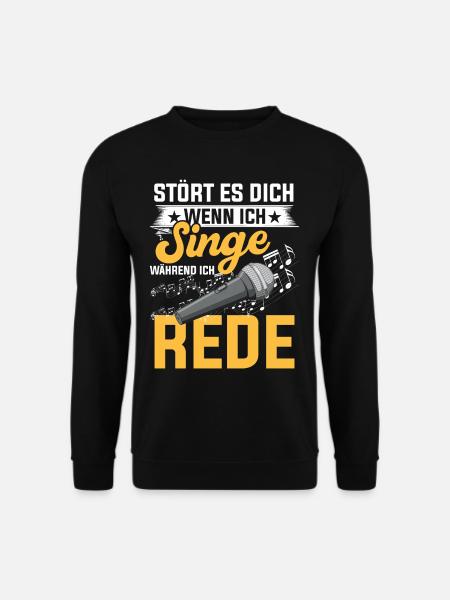 Musical Sängerin Design für Musikliebhaber - Unisex Pullover - Schwarz