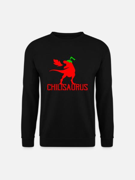 Chilisaurus Chili Dinosaur - Unisex Sweatshirt - black