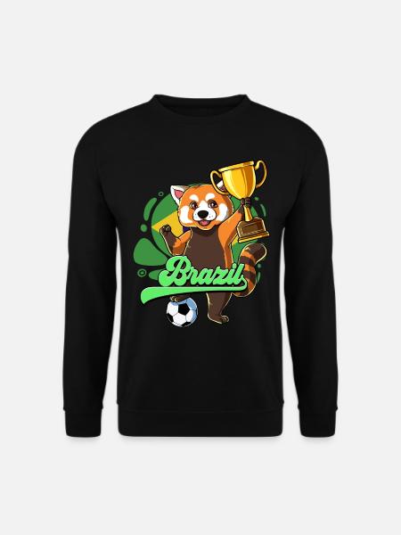 Brasilien Fußball - Unisex Pullover - Schwarz