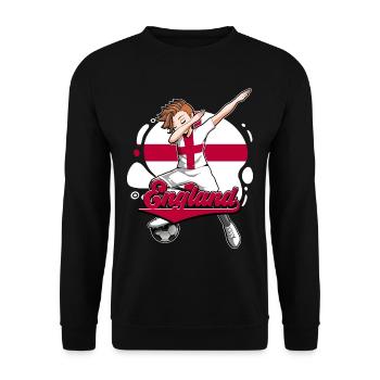 England Fußball - Unisex Pullover - Schwarz - Vorne - Alina (178cm) & Michal (187cm)