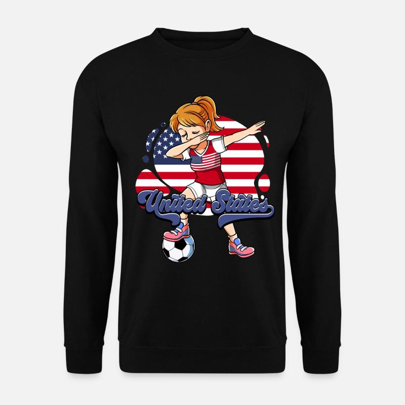 Usa Soccer - Sweat-shirt Unisexe - noir
