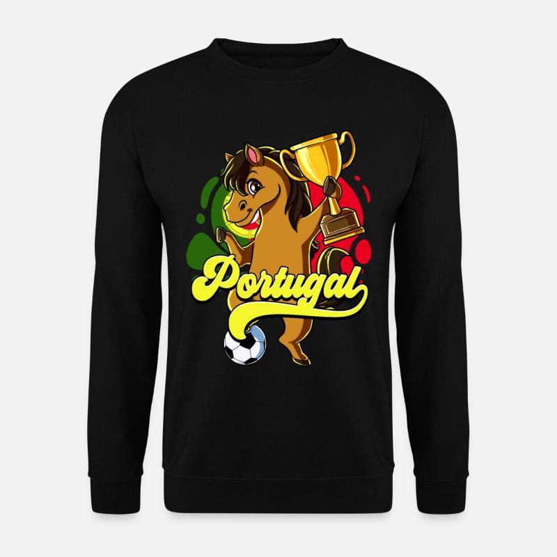 Portugal Fußball - Unisex Pullover - Schwarz