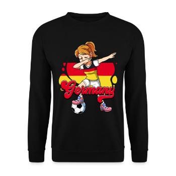Allemagne Football - Sweat-shirt Unisexe - noir - Devant - Alina (178cm) & Michal (187cm)