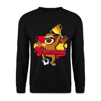 Germany Football - Unisex Sweatshirt - black - Front - Alina (178cm) & Michal (187cm)