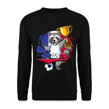 Frankreich Fußball - Unisex Pullover - Schwarz - Vorne - Alina (178cm) & Michal (187cm)