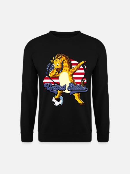 Usa Fußball - Unisex Pullover - Schwarz