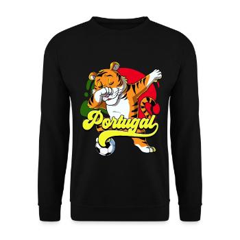 Portugal Football - Sweat-shirt Unisexe - noir - Devant - Alina (178cm) & Michal (187cm)