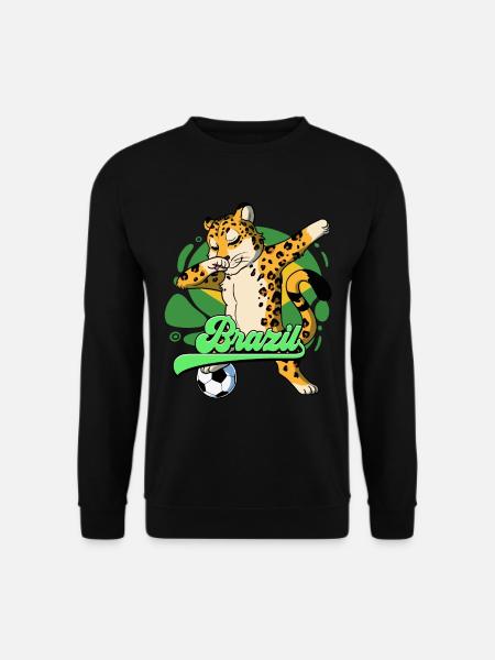 Brasilien Fußball - Unisex Pullover - Schwarz