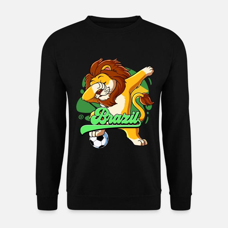 Brasilien Fußball - Unisex Pullover - Schwarz