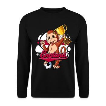 England Fußball - Unisex Pullover - Schwarz - Vorne - Alina (178cm) & Michal (187cm)