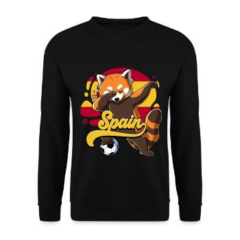 Spanien Fußball - Unisex Pullover - Schwarz - Vorne - Alina (178cm) & Michal (187cm)