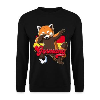 Deutschland Fußball - Unisex Pullover - Schwarz - Vorne - Alina (178cm) & Michal (187cm)