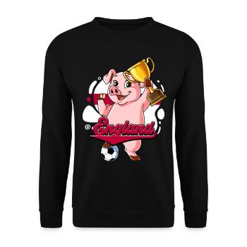 England Fußball - Unisex Pullover - Schwarz - Vorne - Alina (178cm) & Michal (187cm)