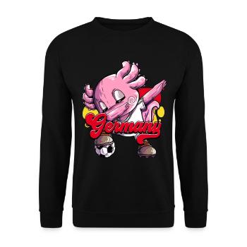 Germany Football - Unisex Sweatshirt - black - Front - Alina (178cm) & Michal (187cm)