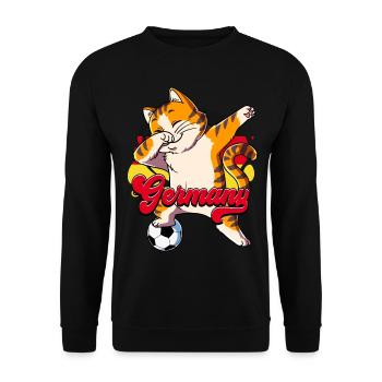 Germany Football - Unisex Sweatshirt - black - Front - Alina (178cm) & Michal (187cm)