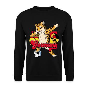 Germany Football - Unisex Sweatshirt - black - Front - Alina (178cm) & Michal (187cm)