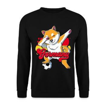 Germany Football - Unisex Sweatshirt - black - Front - Alina (178cm) & Michal (187cm)