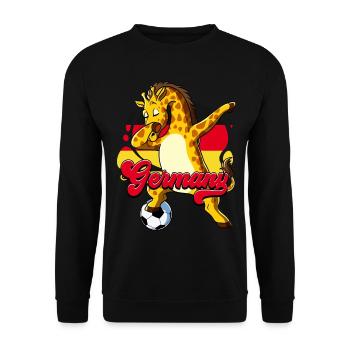 Germany Football - Unisex Sweatshirt - black - Front - Alina (178cm) & Michal (187cm)
