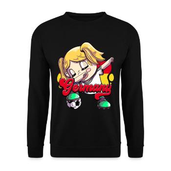 Allemagne Football - Sweat-shirt Unisexe - noir - Devant - Alina (178cm) & Michal (187cm)