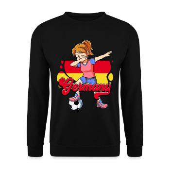 Allemagne Football - Sweat-shirt Unisexe - noir - Devant - Alina (178cm) & Michal (187cm)