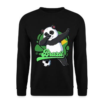 Brazil Football - Unisex Sweatshirt - black - Front - Alina (178cm) & Michal (187cm)