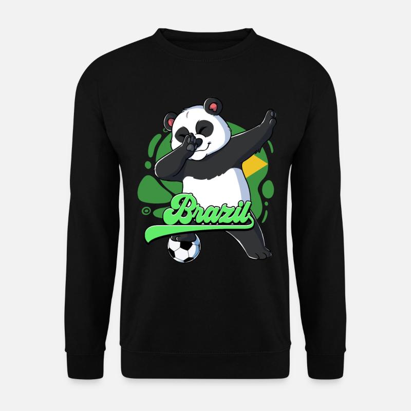 Brasilien Fußball - Unisex Pullover - Schwarz