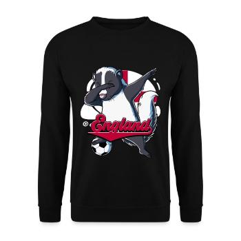 England Fußball - Unisex Pullover - Schwarz - Vorne - Alina (178cm) & Michal (187cm)