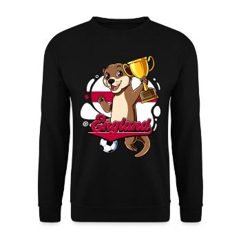 England Fußball - Unisex Pullover - Schwarz - Vorne - Alina (178cm) & Michal (187cm)