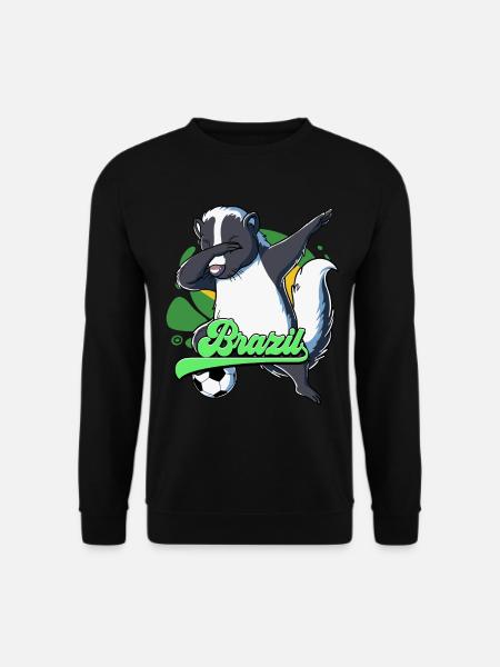 Brasilien Fußball - Unisex Pullover - Schwarz