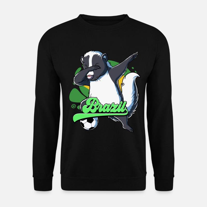 Brasilien Fußball - Unisex Pullover - Schwarz