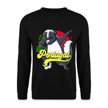 Portugal Football - Sweat-shirt Unisexe - noir - Devant - Alina (178cm) & Michal (187cm)