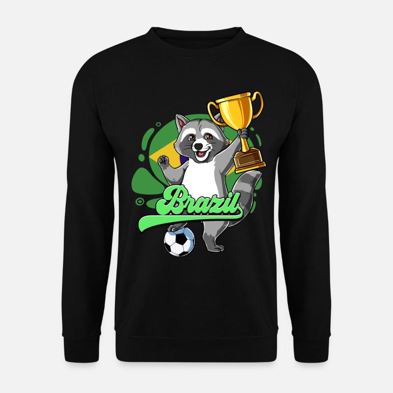 Brasilien Fußball - Unisex Pullover - Schwarz