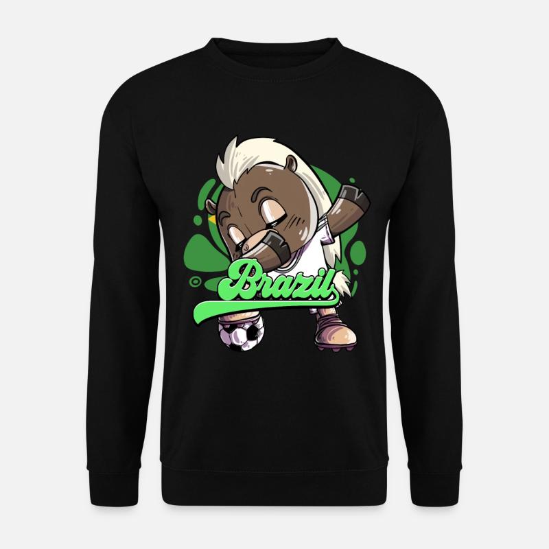 Brasilien Fußball - Unisex Pullover - Schwarz