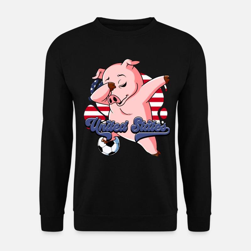 Usa Fußball - Unisex Pullover - Schwarz