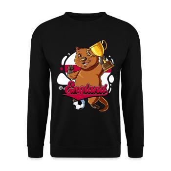 England Fußball - Unisex Pullover - Schwarz - Vorne - Alina (178cm) & Michal (187cm)