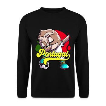 Portugal Football - Sweat-shirt Unisexe - noir - Devant - Alina (178cm) & Michal (187cm)
