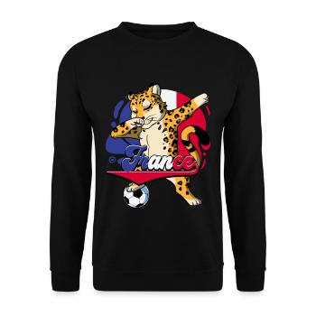 France Football - Sweat-shirt Unisexe - noir - Devant - Alina (178cm) & Michal (187cm)